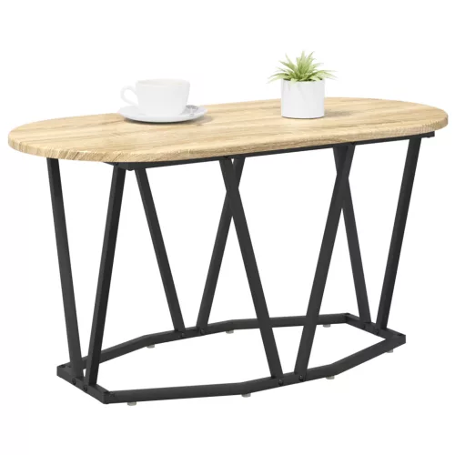  Dohányzóasztal Sonoma tölgy 80x40x40,5 cm Műszaki fa és Fém