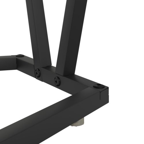  Szürke Sonoma dohányzóasztal - 80x40x40.5 cm, Mérnöki fa és fém