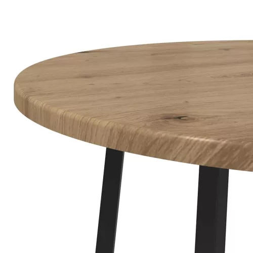  Kisasztal készlet polcokkal 2 pcs Artisan tölgy és fekete