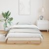  Ágykeret Fehér 80x220 cm Tömör Fenyő