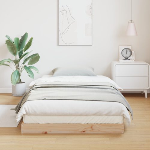  Ágykeret Fehér 80x220 cm Tömör Fenyő