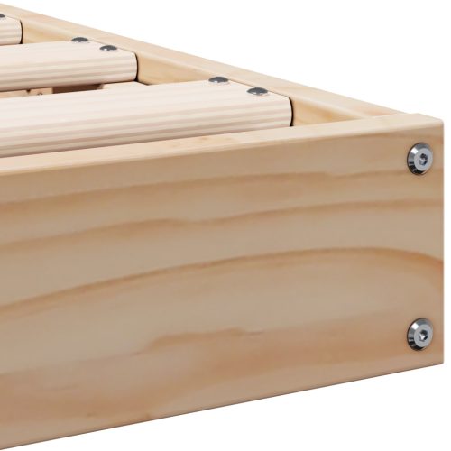  Ágykeret Fehér 80x220 cm Tömör Fenyő