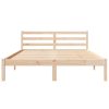  Ágykeret Fejtámlával 140x210 cm Tömör Fenyő
