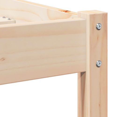  Ágykeret Fejtámasszal 160x210 cm Tömör Fenyő