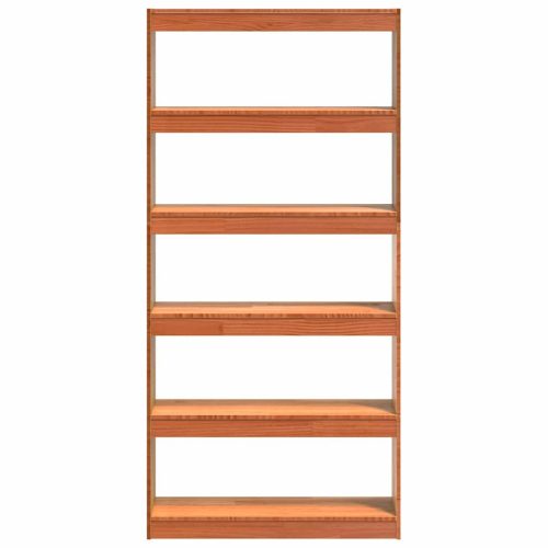  Könyvespolc Faggyú barna 80 x 30 x 167,5 cm Tömör fenyőfa