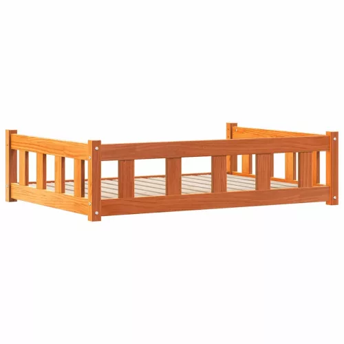  Kutyafekhely Faggyú barna 55 x 45 x 28 cm Tömör fenyőfa