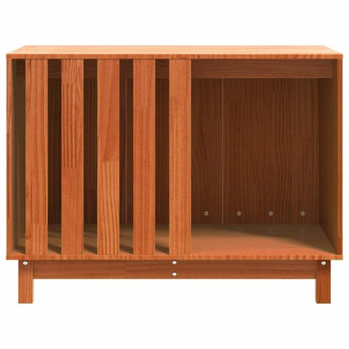  Kutyaház tárolóval Faggyú barna 90 x 60 x 67 cm Tömör fenyőfa