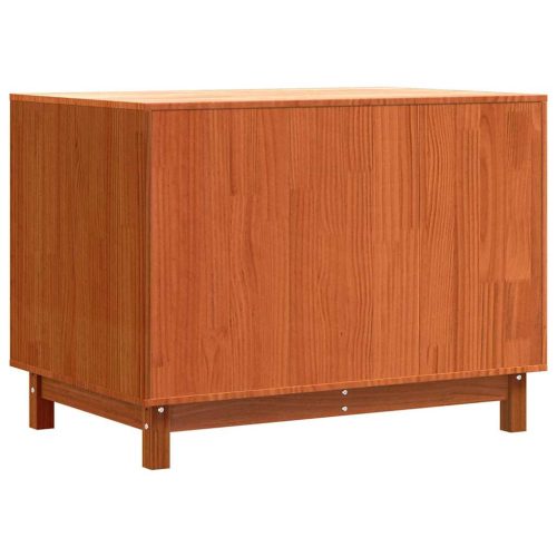  Kutyaház tárolóval Faggyú barna 90 x 60 x 67 cm Tömör fenyőfa