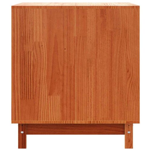  Kutyaház tárolóval Faggyú barna 100 x 70 x 70 cm Tömör fenyőfa