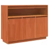  Széf tárolóval ajtóval Barna 104.5 x 34 x 80 cm Tömör fenyőfa