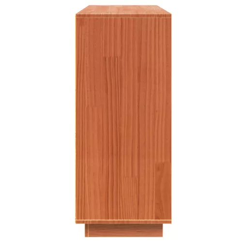  Széf tárolóval ajtóval Barna 104.5 x 34 x 80 cm Tömör fenyőfa