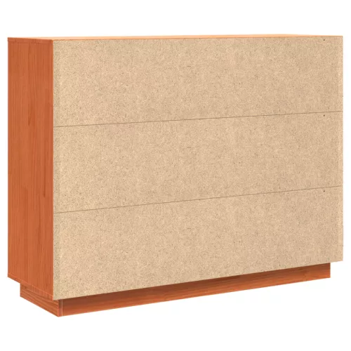  Széf tárolóval ajtóval Barna 104.5 x 34 x 80 cm Tömör fenyőfa