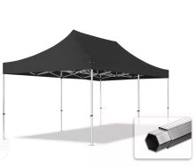   Professional összecsukható sátrak PROFESSIONAL 400g/m2 ponyvával, alumínium szerkezettel, oldalfal nélkül - 3x6m fekete