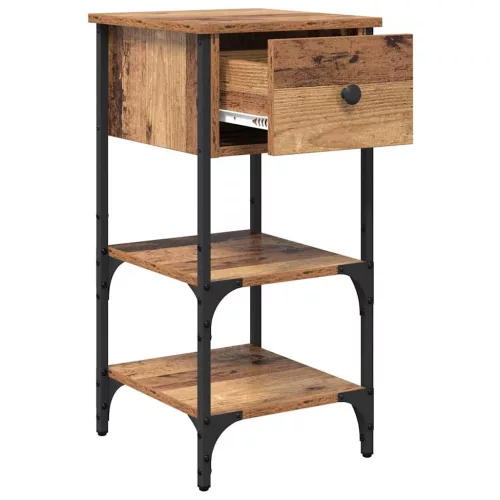  Éjjeliszekrény fiókkal 2 pcs Barna 33.5 x 36 x 70 cm