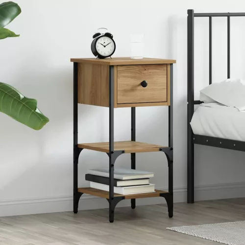  Éjjeliszekrény fiókkal Barna 33.5 x 36 x 70 cm