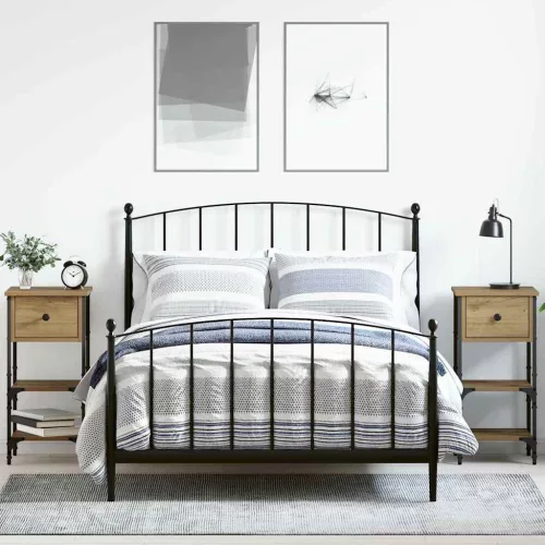  Éjjeliszekrény fiókkal 2 pcs Barna 33.5 x 36 x 70 cm