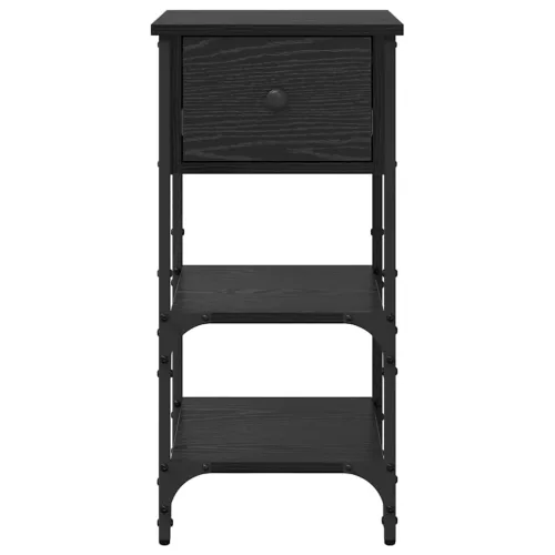  Éjjeliszekrény fiókkal 2 pcs Fekete tölgy 33.5 x 36 x 70 cm