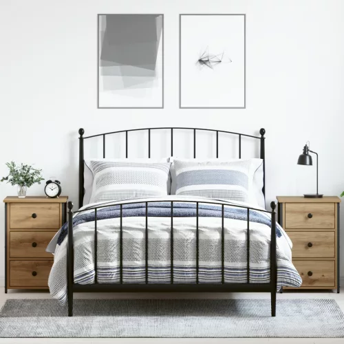  Éjjeliszekrény fiókkal 2 pcs Barna 40 x 36 x 60 cm