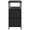  Éjjeliszekrény fiókkal 2 pcs Musta tammi 30 x 60 x 60 cm