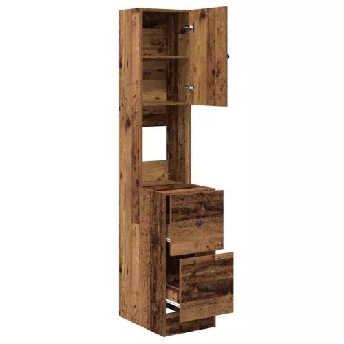  Konyhaszekrény fiókkal polcokkal tárolóval ajtóval Régi fa Faanyag