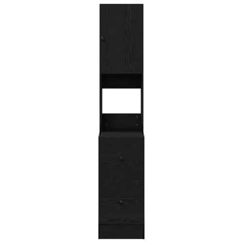  Konyhaszekrény fiókkal polcokkal tárolóval ajtóval Musta tammi Faanyag