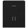  Széf fiókkal polcokkal tárolóval ajtóval Musta tammi 60 x 31 x 70 cm Faanyag