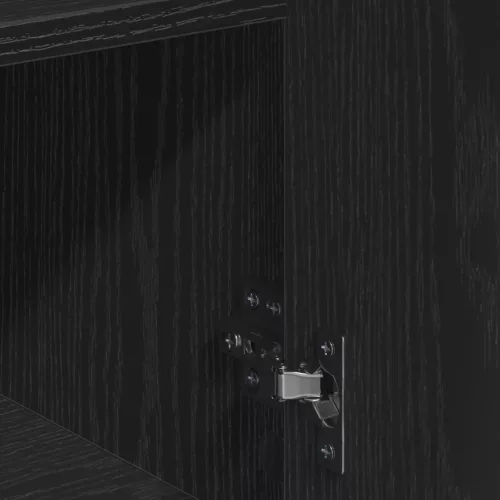  Széf fiókkal polcokkal tárolóval ajtóval Musta tammi 60 x 31 x 70 cm Faanyag