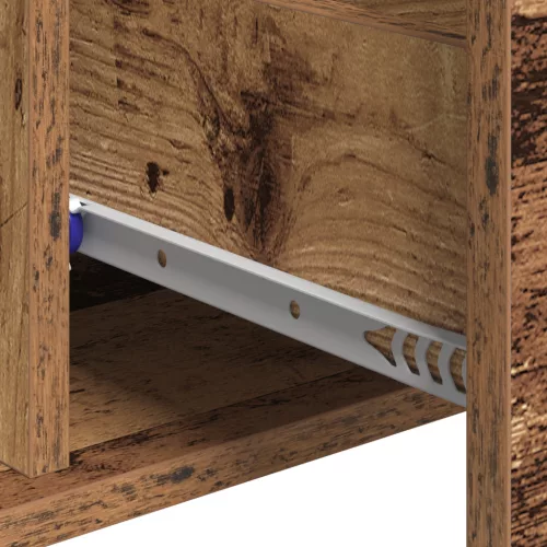  Széf fiókkal polcokkal tárolóval ajtóval Öreg fa 60 x 31 x 70 cm Faanyag