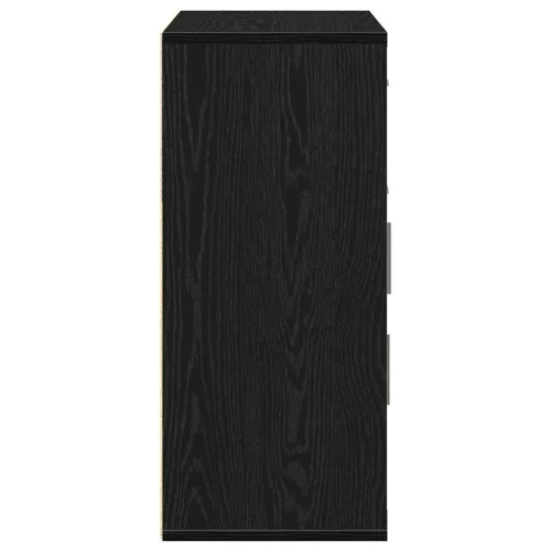  Széf fiókkal Fekete tölgy 60 x 31 x 70 cm Faanyag