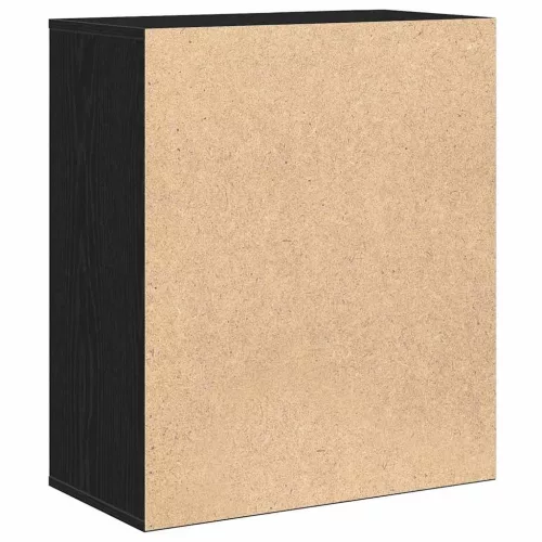  Széf fiókkal Fekete tölgy 60 x 31 x 70 cm Faanyag