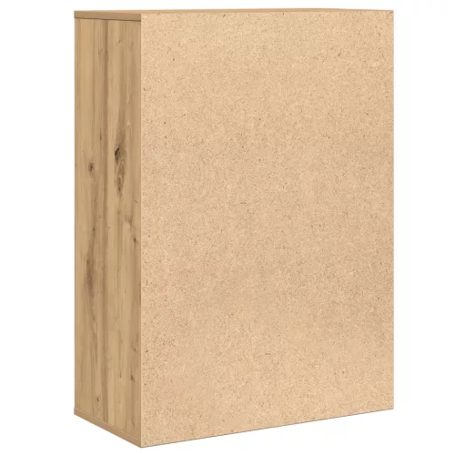  Széf fiókkal polcokkal tárolóval ajtóval kézműves tölgy 79 x 38 x 80 cm Faanyag