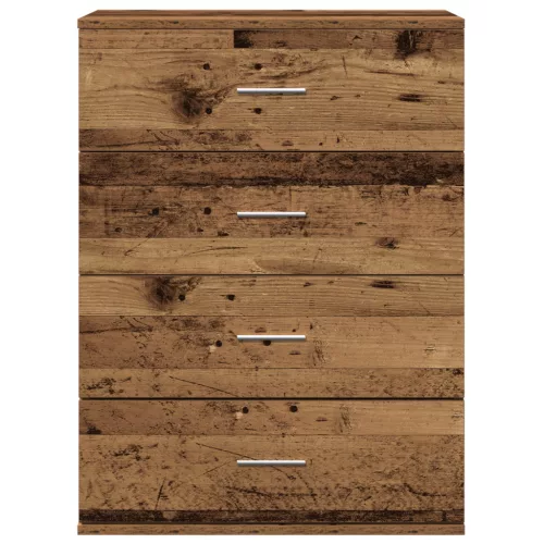  Széf fiókkal tárolóval Régi fa 60 x 39 x 80 cm Faanyag