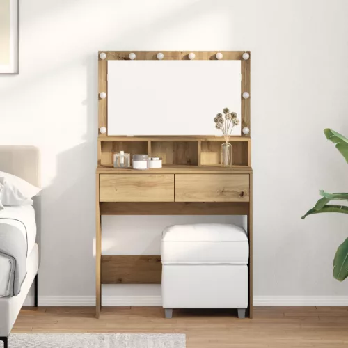  Öltözködőasztal kézműves tölgy Forgácslemez