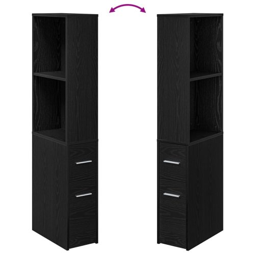  Keskeny Fürdőszobai Szekrény Musta tammi 22 x 41 x 135 cm