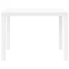  Kerti Asztal Fehér 100x100x73 cm Poli Rattan