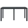  Kerti Asztal Antracit 150x100x73 cm Polyrattan