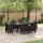  Kerti Asztal Barna 150x100x73 cm Poli Rattan