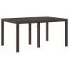  Kerti Asztal Barna 150x100x73 cm Poli Rattan