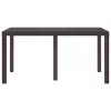  Kerti Asztal Barna 150x100x73 cm Poli Rattan