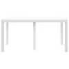  Kerti Asztal Fehér 150x100x73 cm Poli Rattan