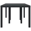  Kerti Asztal Antracit 200x100x73 cm Poli Rattan
