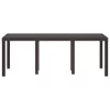  Kerti Asztal Barna 200x100x73 cm Polirattan