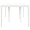  Kerti Asztal Fehér 200x100x73 cm Poli Rattan