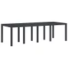  Kerti Asztal Antracit 250x100x73 cm Poli Rattan