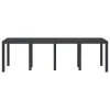  Kerti Asztal Antracit 250x100x73 cm Poli Rattan