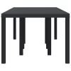  Kerti Asztal Antracit 250x100x73 cm Poli Rattan
