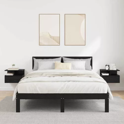  Lebegő éjjeliszekrény 2 pcs Fekete tölgy 40 x 31 x 28 cm