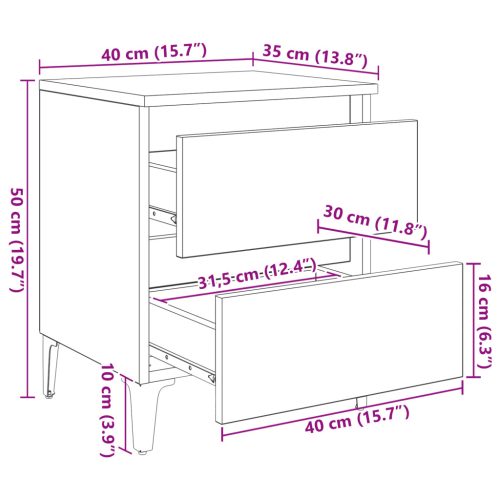 Ágy Kabinet Régi Fa 40x35x50 cm