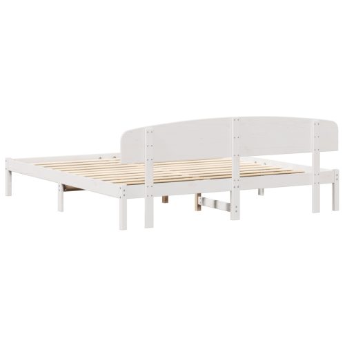  ágykeret fejtámlával 200x200 cm Tömör fenyő