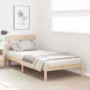  Fejtámlás Ágykeret 100x200 cm Tömör Fa Fenyő